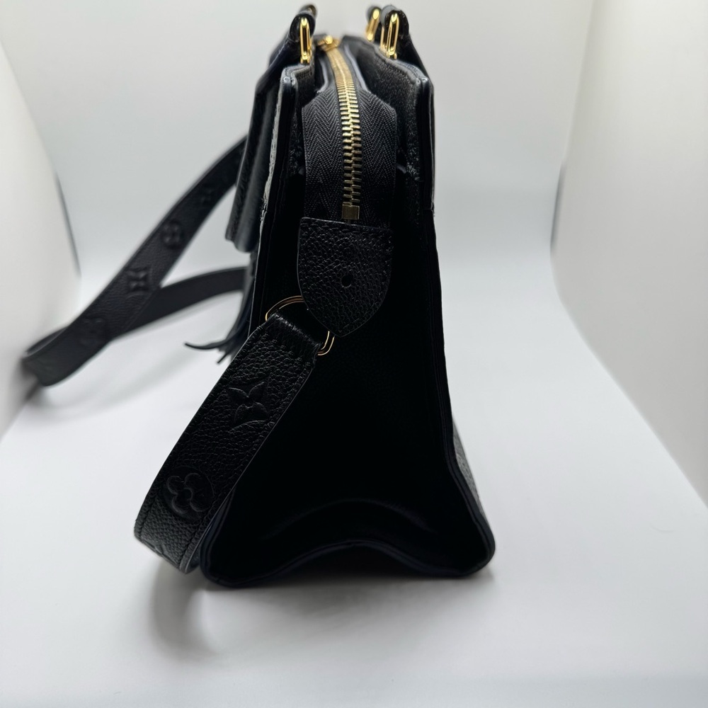 Louis Vuitton Sully PM Handbag/Crossbody Empreinte Leather Monogram Canvas Navy - Picture 15 of 17